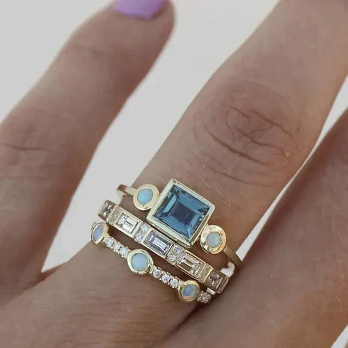 W&W Mode | Blauen Kristall Im Weintage Stil