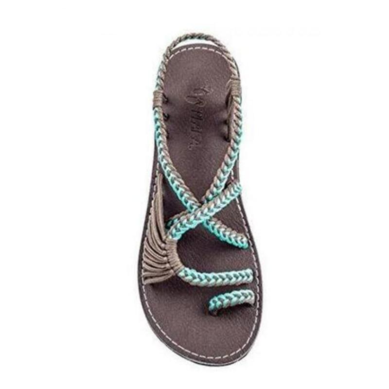 W&W Mode | Seil Knoten Fußflachsandalen