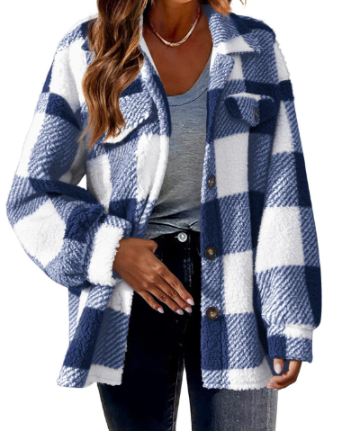 W&W Mode | warme Damenjacke mit Karomuster