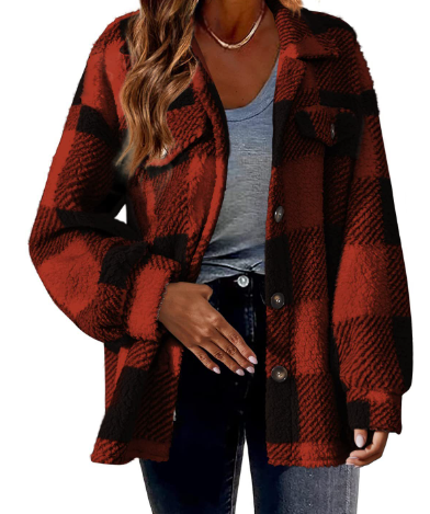 W&W Mode | warme Damenjacke mit Karomuster