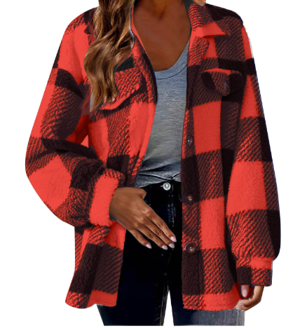 W&W Mode | warme Damenjacke mit Karomuster