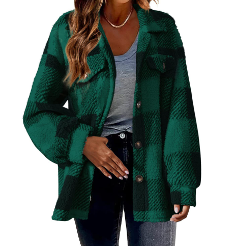 W&W Mode | warme Damenjacke mit Karomuster