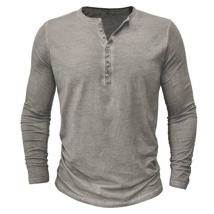 W&W Mode | Henley Shirt Für Herren Mit Langen Ärmeln