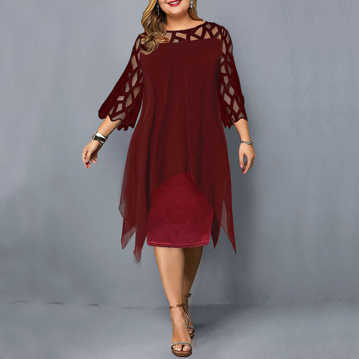 W&W Mode | Elegantes Plus Size Midi Kleid Für Frauen