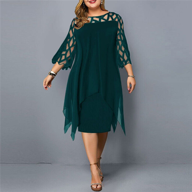 W&W Mode | Luftiges Und Elegantes Kleid in Übergröße