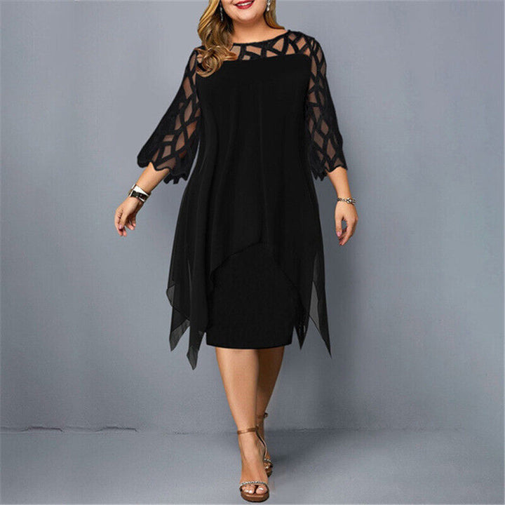 W&W Mode | Elegantes Plus Size Midi Kleid Für Frauen