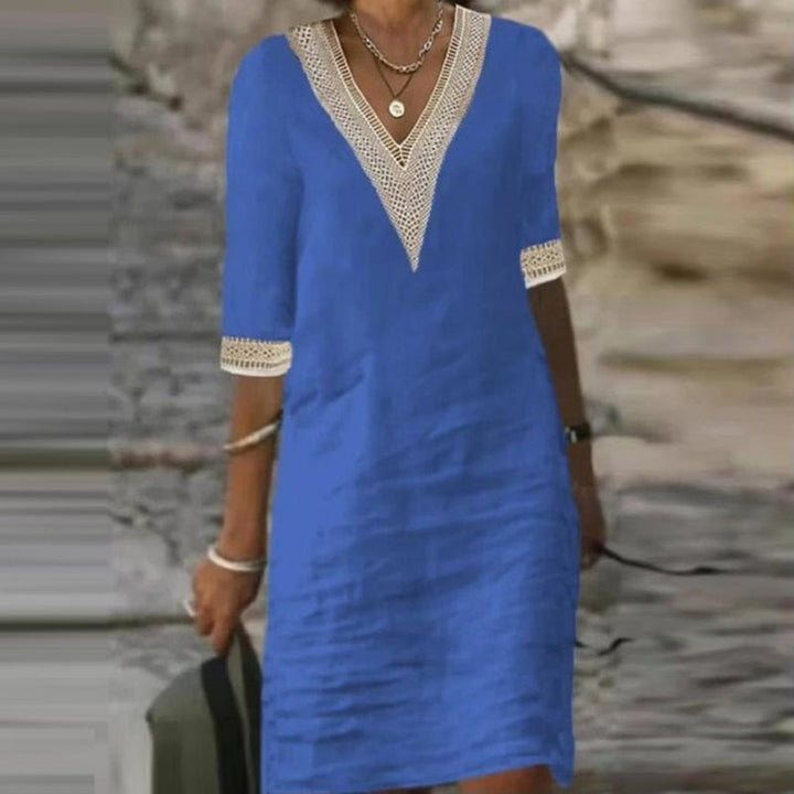 W&W Mode | Elegante Leinen Sommerkleid