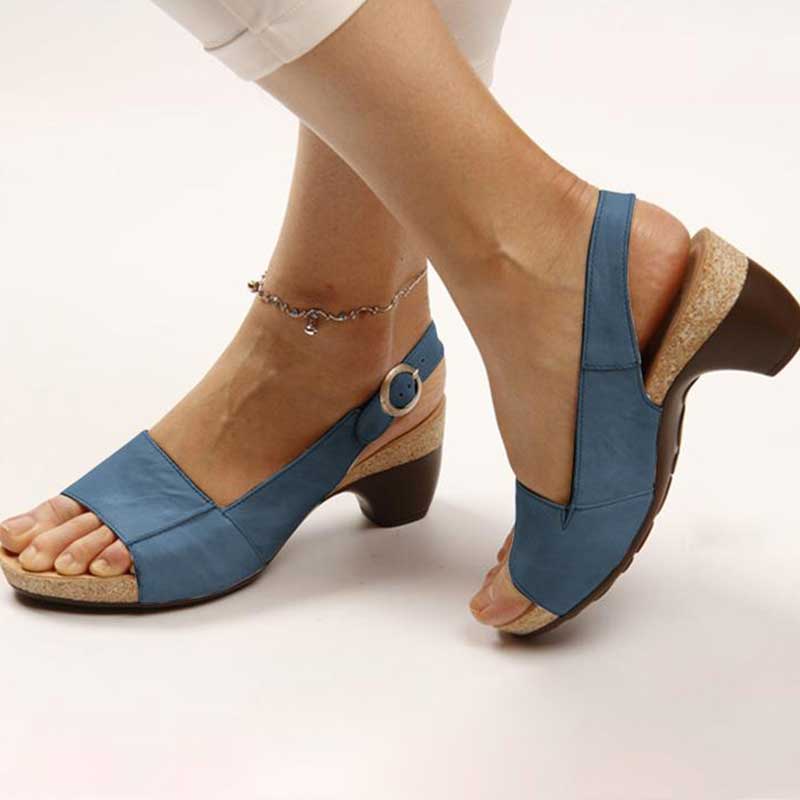 W&W Mode | Ortho Absatzsandalen - Bequemer Stil