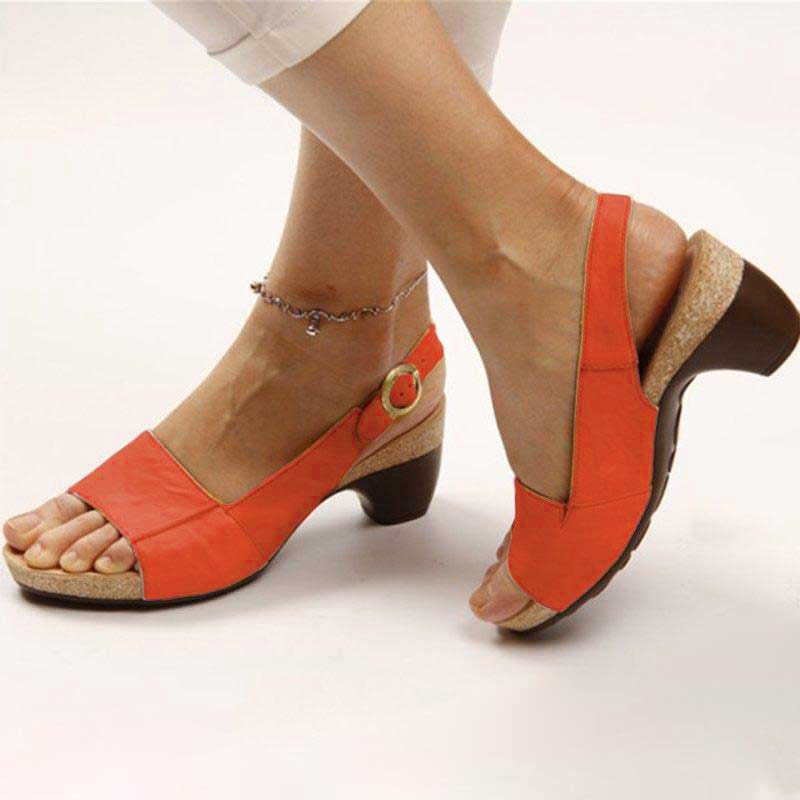 W&W Mode | Orthopädische Sandalen Mit Keilabsatz Für Damen