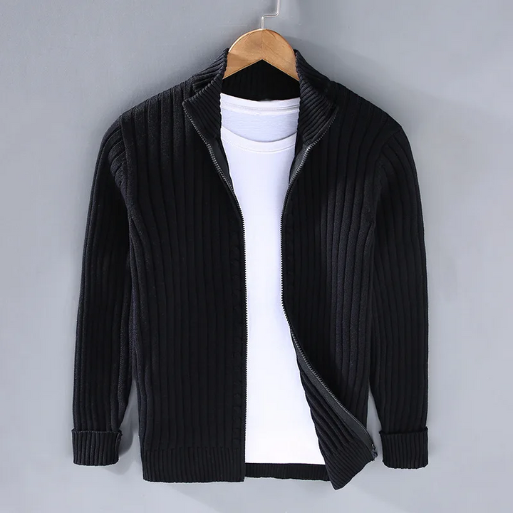 W&W Mode | Merino Strickjacke Mit Reißverschluss