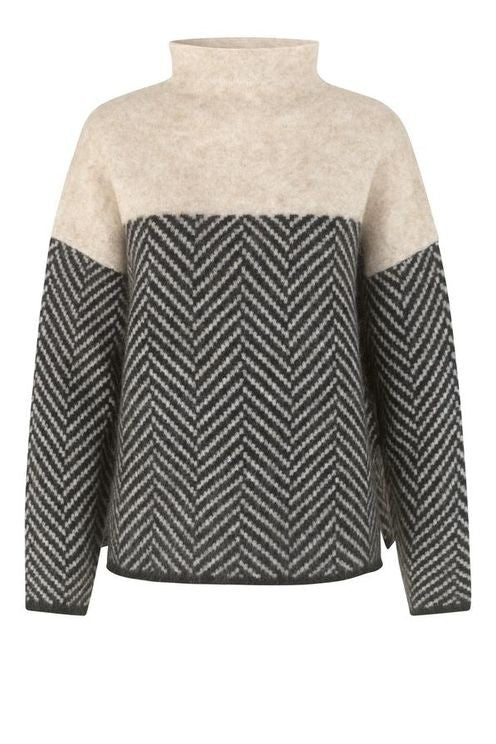 W&W Mode – Stylischer Pullover mit hohem Kragen