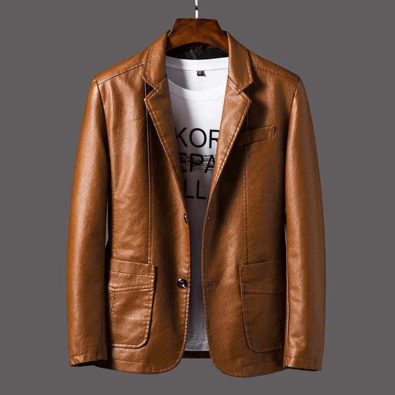 W&W Mode | Leder Blazer Herren Jacke