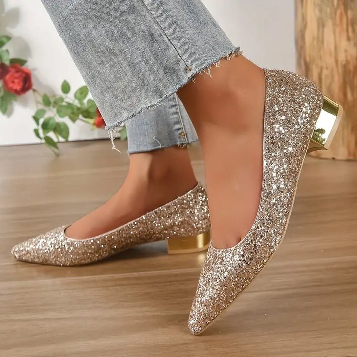 W&W Mode | Ballerinas Mit Niedrigem Absatz Für Damen