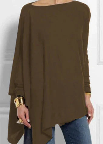 W&W Mode | Eleganter Poncho mit edler Haptik und asymmetrischem Schnitt