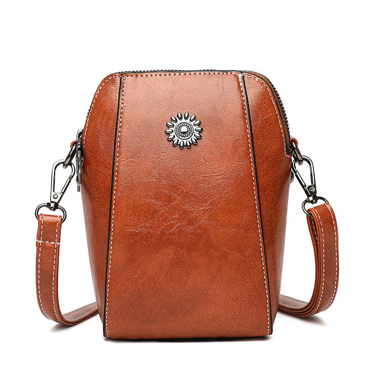 W&W Mode | Elegante Leder Umhängetasche
