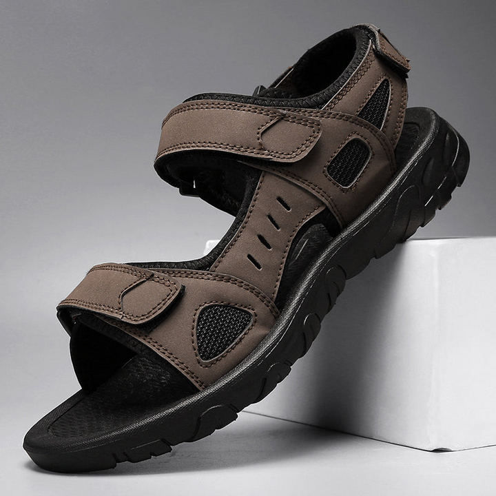 W&W Mode | Herren Sommer Sandalen Schwarze