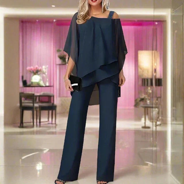 W&W Mode | Luxus Chiffon Satz Für Damen Elegantes Satz Für Festliche Abende