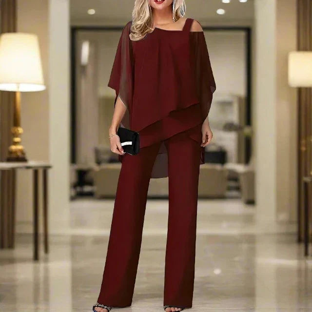 W&W Mode | Luxus Chiffon Satz Für Damen Elegantes Satz Für Festliche Abende