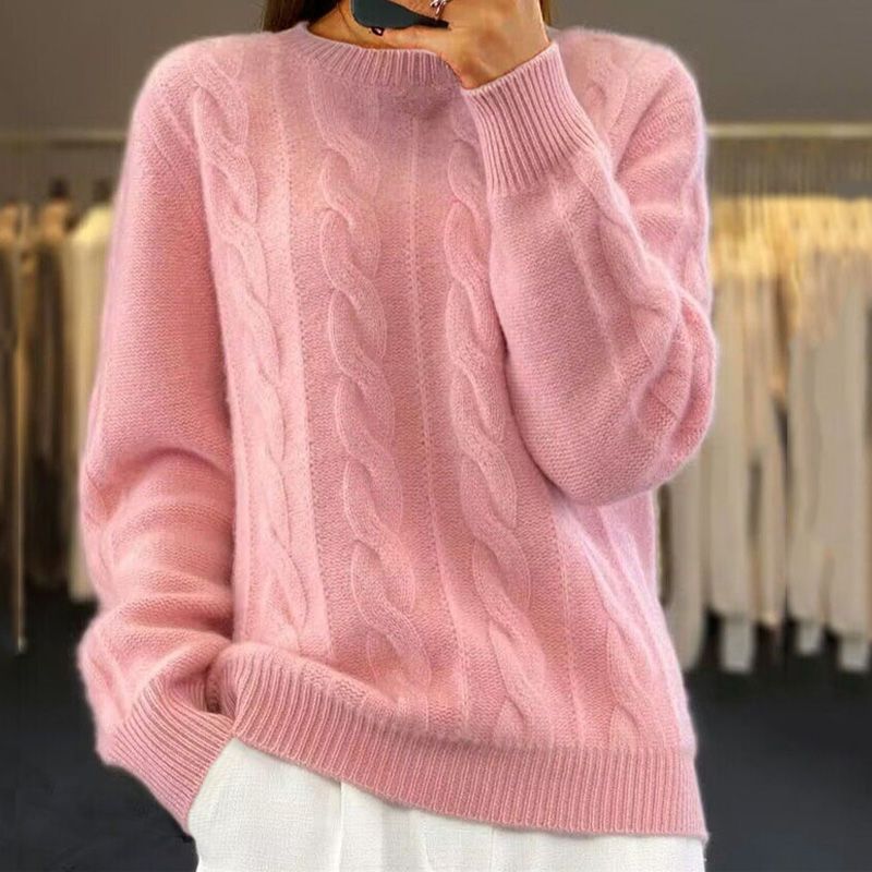 W&W Mode | stylischer Pullover für Damen im Kabelstrickdesign