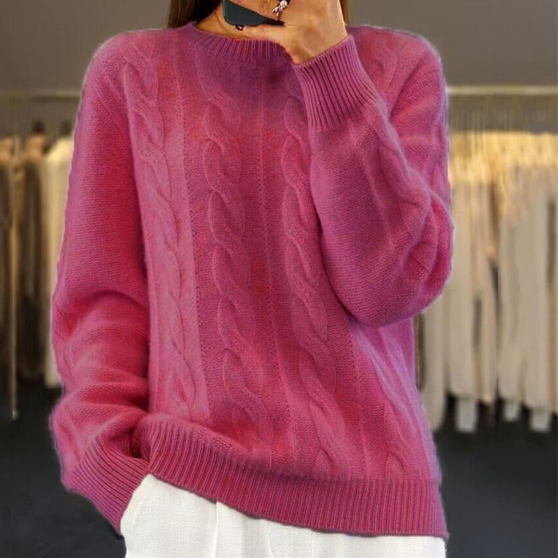 W&W Mode | stylischer Pullover für Damen im Kabelstrickdesign