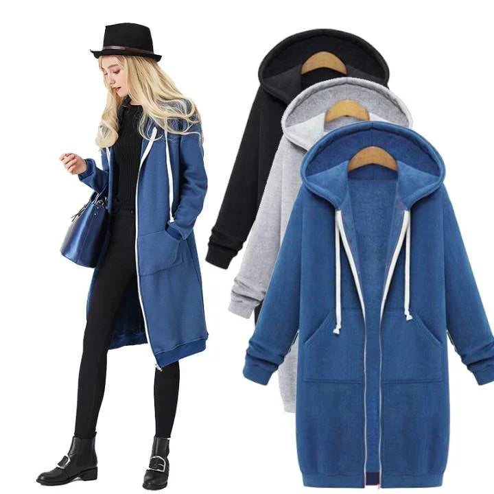 W&W Mode | Lange Kapuzenjacke