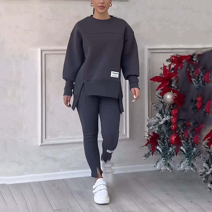 W&W Mode | Lässig Damen Sweatshirt Und Leggings Satz