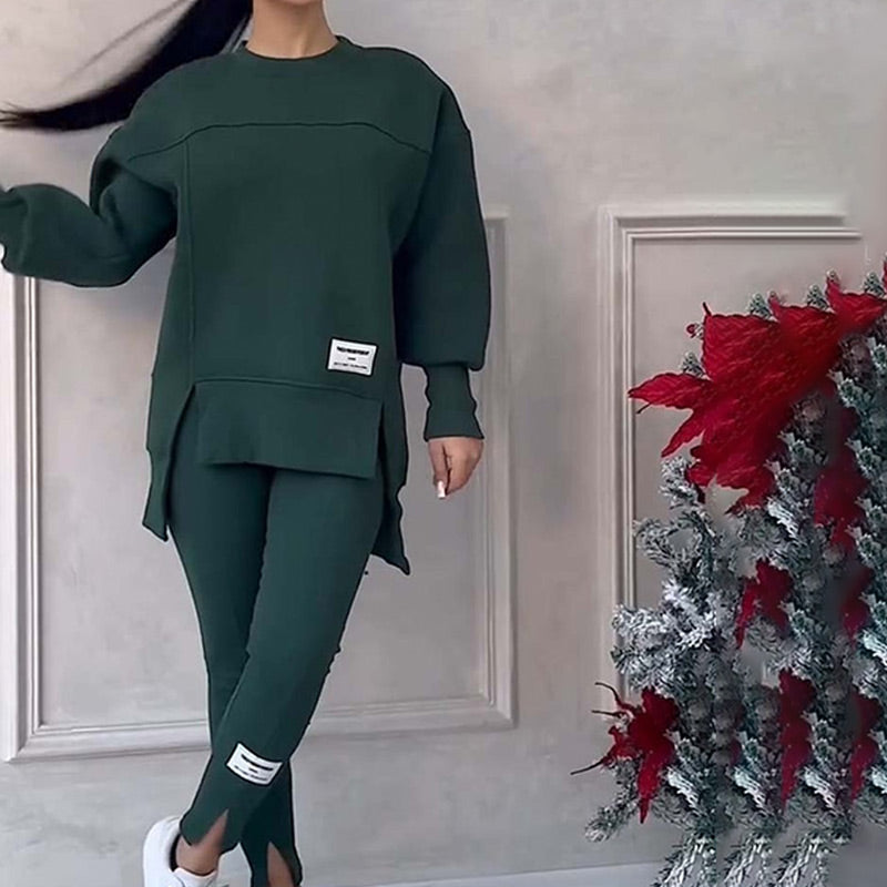 W&W Mode | Lässig Damen Sweatshirt Und Leggings Satz