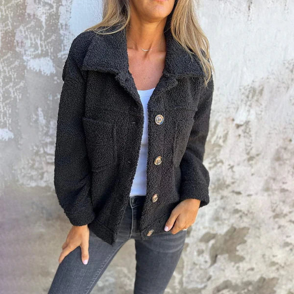 W&W Mode | Kurze Jacke mit Wollrevers