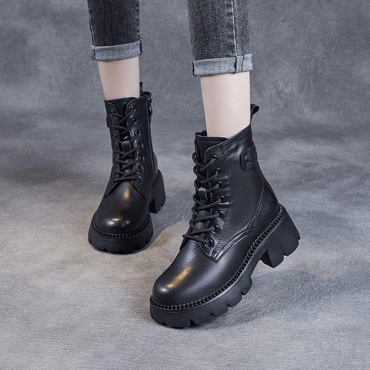 W&W Mode | Stylische Orthopädische Lederstiefel