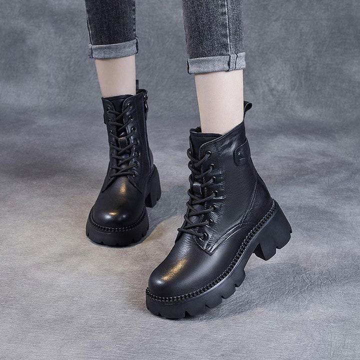 W&W Mode | Stylische Orthopädische Lederstiefel