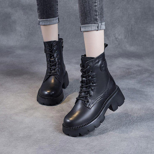 W&W Mode | Stylische Orthopädische Lederstiefel