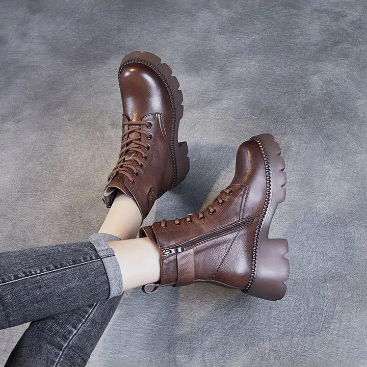 W&W Mode | Stylische Orthopädische Lederstiefel