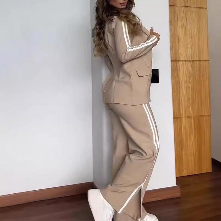 W&W Mode | Blazer Mit Kerbrevers Und Hose Mit Weitem Bein Satz