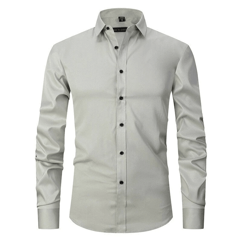 W&W Mode - knitterfreien langärmeligen Poloshirt