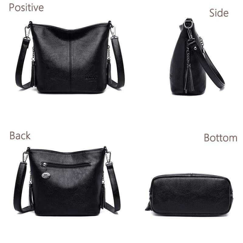 W&W Mode | Leder Schultertasche Organisiert Bleiben Mit Stil!