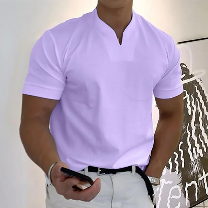 W&W Mode | T-shirt Weiß Herren V-ausschnitt