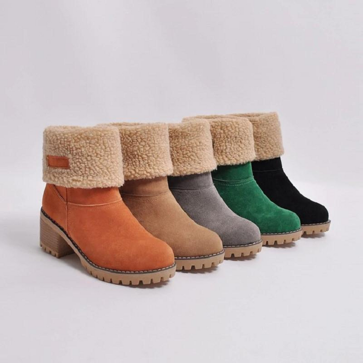 W&W Mode | Elegante Winter Stiefel mit Absatz für Frauen