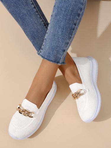 W&W Mode - lässige Slip-On Sneaker Damen | Sneaker aus atmungsaktivem, flexiblem Strickmaterial