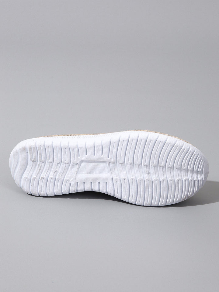 W&W Mode - Atmungsaktive Slip-On-Loafer aus Mesh für Damen mit Kettendekor | Leichte, lässige Slip-On-Loafer für Damen