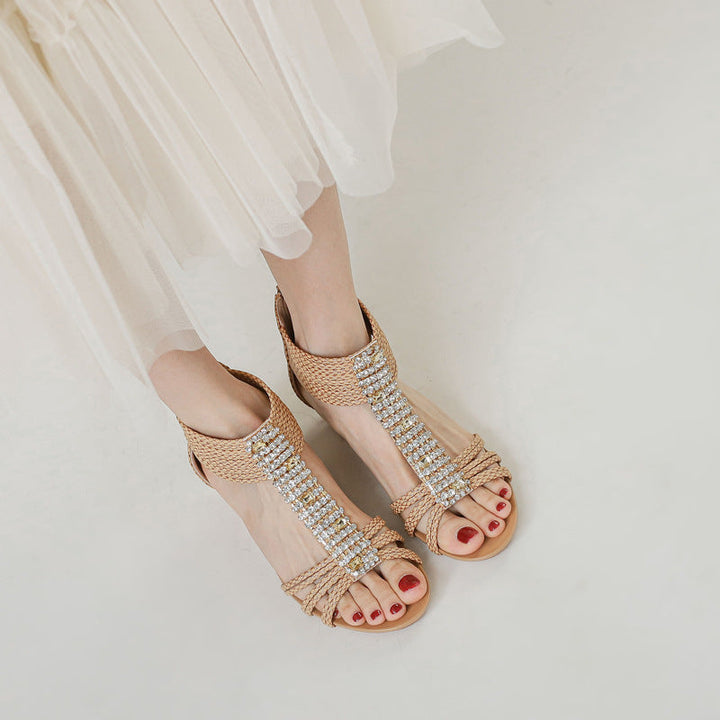 W&W Mode | Dames Boho-Keilsandalen