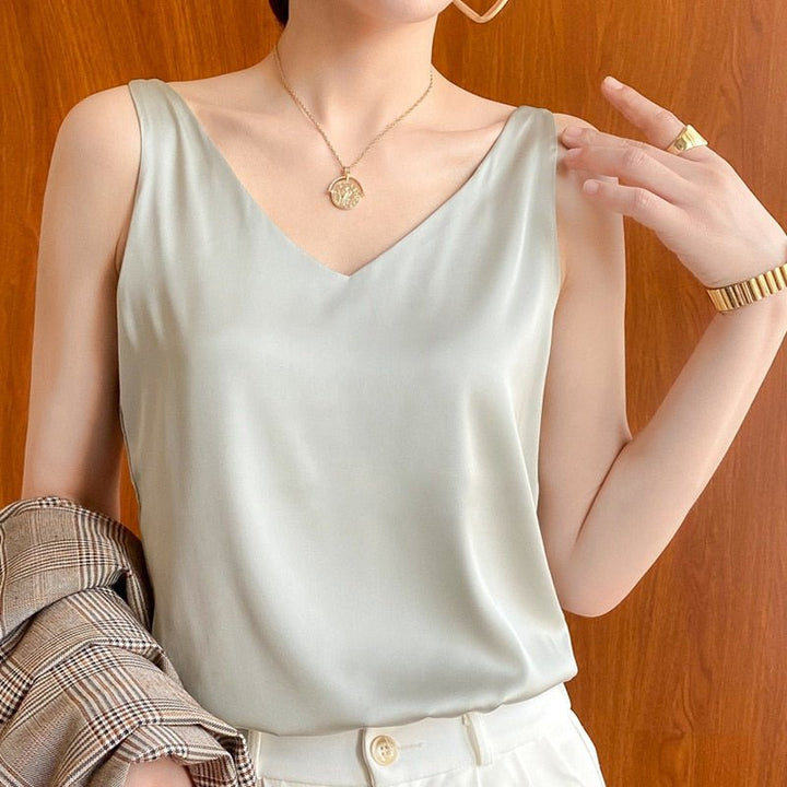 W&W Mode | Elegante Tanktop aus zarter Seide