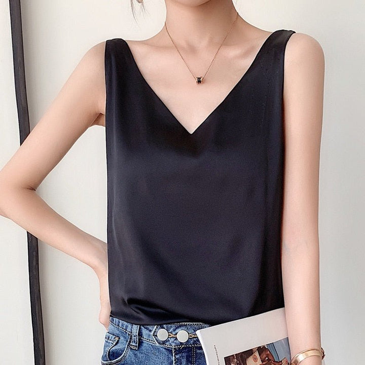 W&W Mode | Damen-Tanktop Aus Weicher Seide
