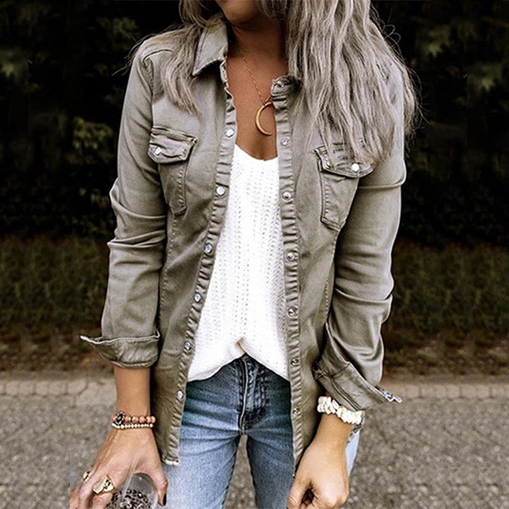 W&W Mode - Modische Jeansjacke - Damen Denim-Outfit für jeden Anlass
