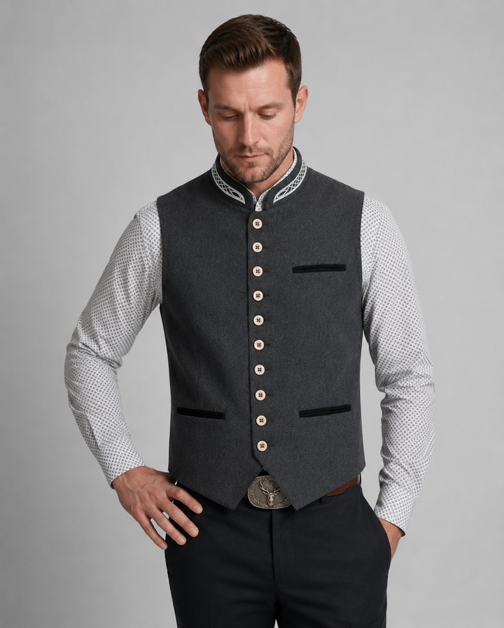 W&W Mode | Stylische Und Einzigartige Trachtenweste Für Männer Charlieno