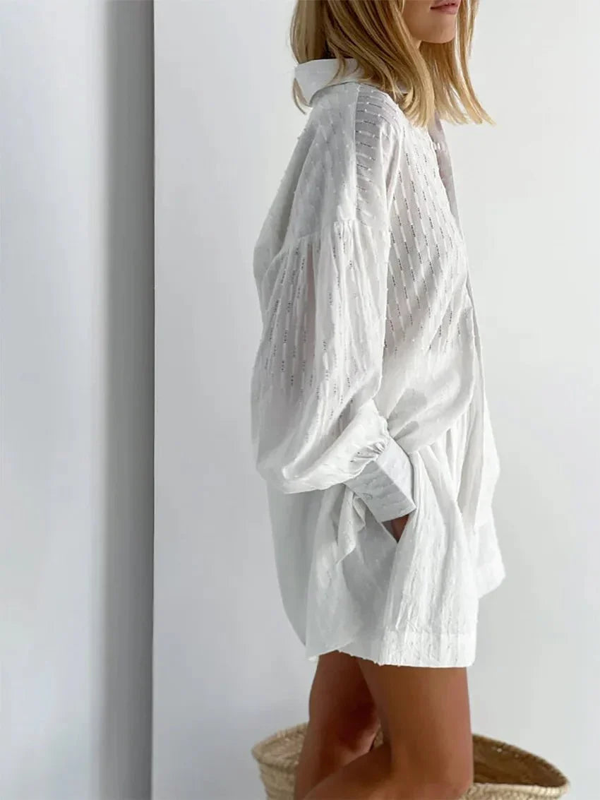 W&W Mode | Boho Sommer Satz Bluse Höschen
