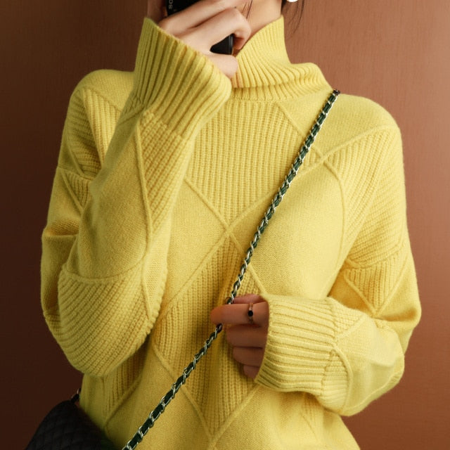W&W Mode Pullover mit Rollkragen