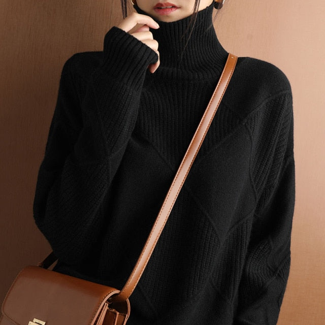 W&W Mode Pullover mit Rollkragen