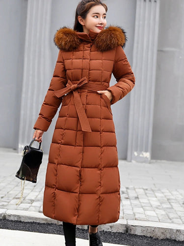 W&W Mode | Wintermantel mit Gürtel für Frauen