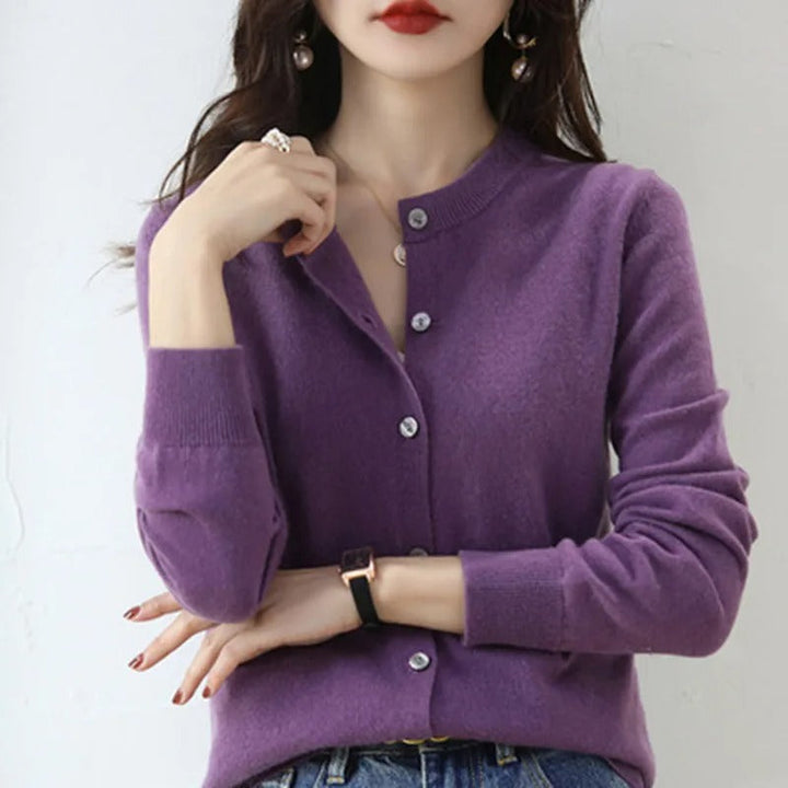 W&W Mode O-Ausschnitt gestrickt Pullover