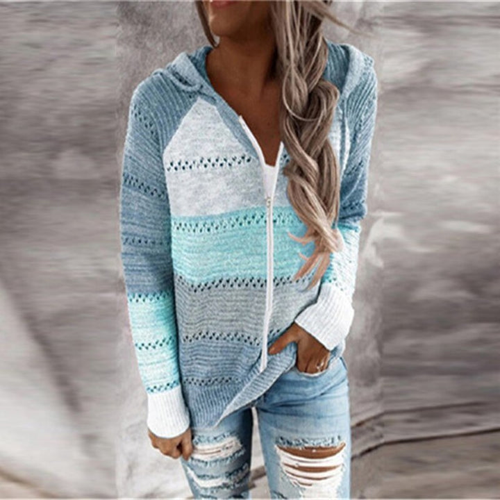 W&W Mode | Bunt gestreifte Strickwesten im Ibiza-Boho-Stil für Damen - Trendy und bequem